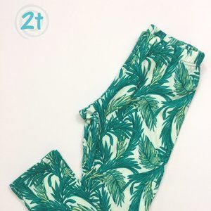 DDS Dot Dot Smile Leggings 2t Palm Fronds